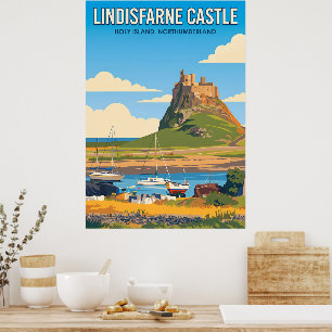 Póster de Lindisfarne Holy Island Northumberland