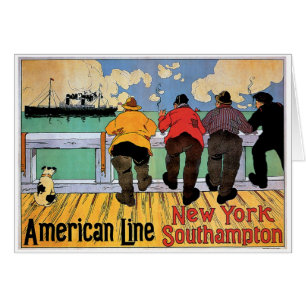 Poster de línea estadounidense