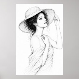 Póster de líneas elegantes de Anastasia