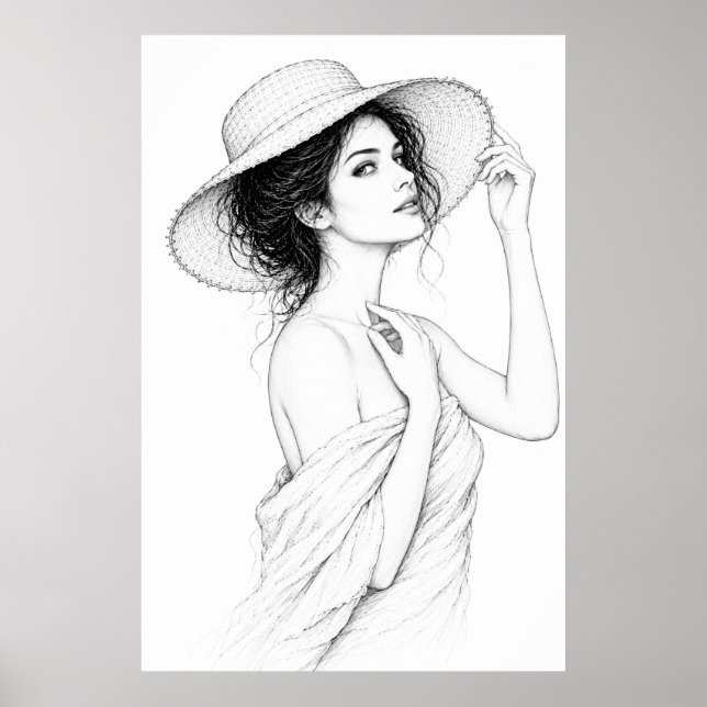 Póster de líneas elegantes de Anastasia (Frente)