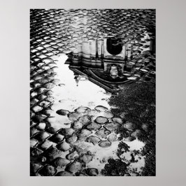 Póster de lluvia en Roma