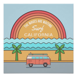 Poster de localización del personalizado de verano