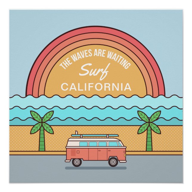 Poster de localización del personalizado de verano (Anverso)