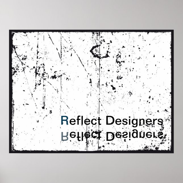 Póster de logotipo de empresa - Reflect Designers (Frente)