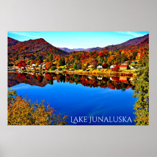 Póster de lona premium brillante de 42 X 28 LAKE J