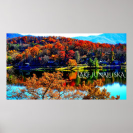 Póster de lona premium brillante de 50 X 27 LAKE J