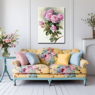 Póster De Longpre Roses Roses Bumblebees 1899