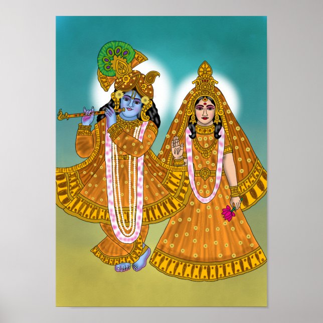 Póster de Lord Krishna (Frente)
