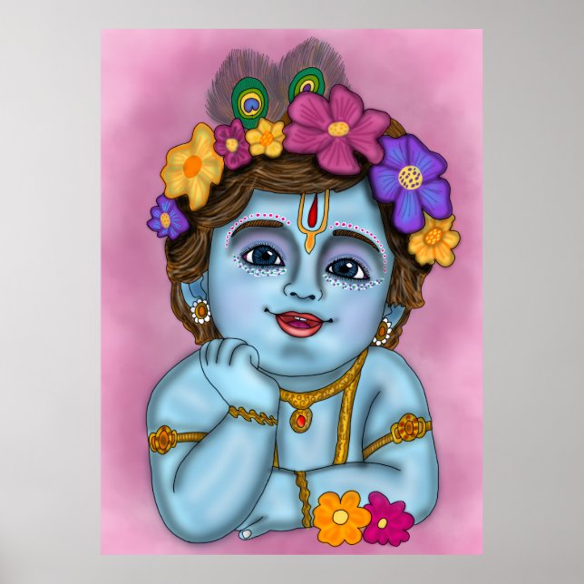 Póster de Lord Krishna (Frente)