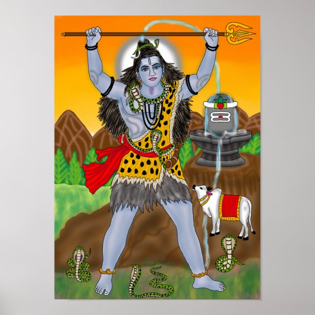 Póster de Lord Shiva (Frente)