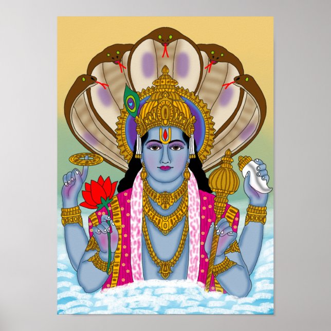 Póster de Lord Vishnu (Frente)