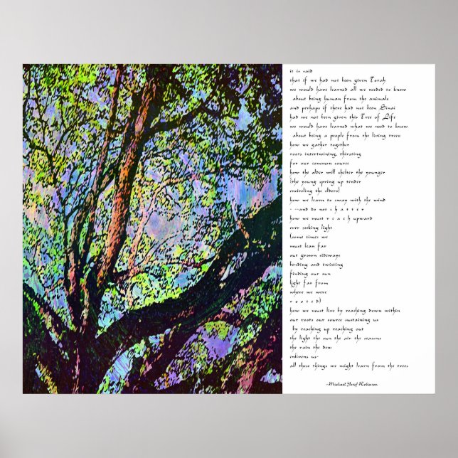 Póster De los árboles (Frente)