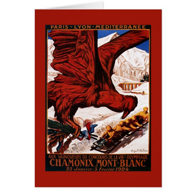 poster de los Juegos Olímpicos de Invierno de 1924 (Frente)