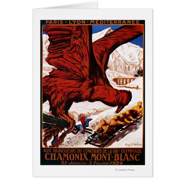 poster de los Juegos Olímpicos de Invierno de 1924 (Frente)