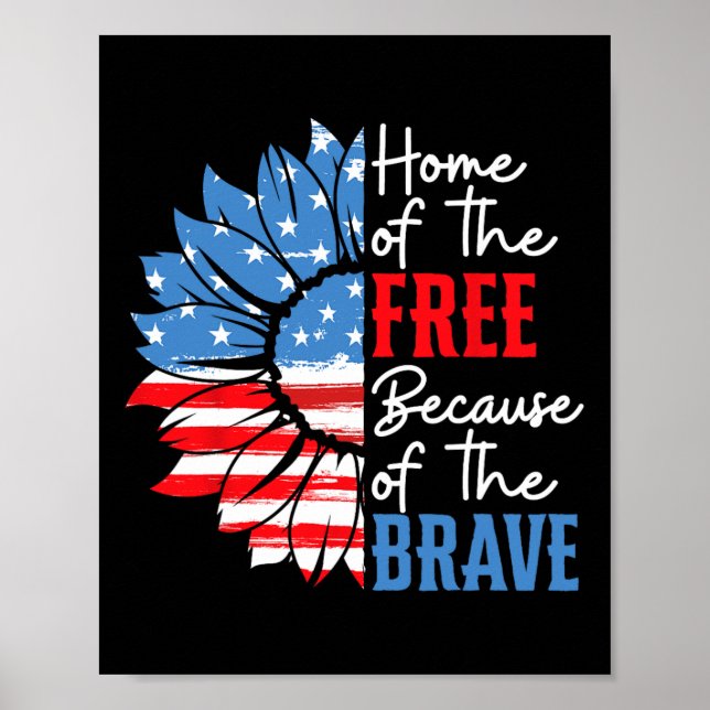 Póster De Los Libres Por El Valiente Girasol 4° De (Frente)