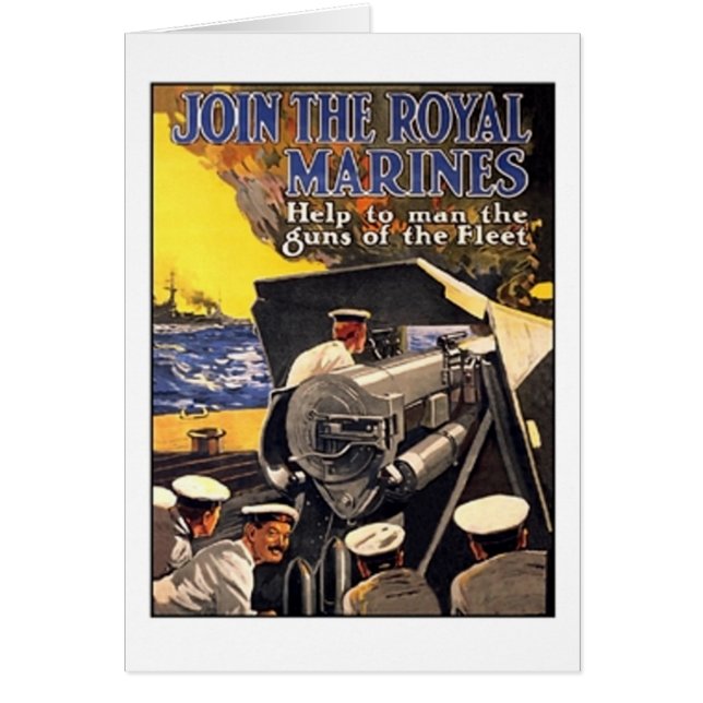Poster de los Marines Reales Vintage (Frente)