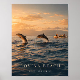Póster de lujo de la playa Lovina Bali