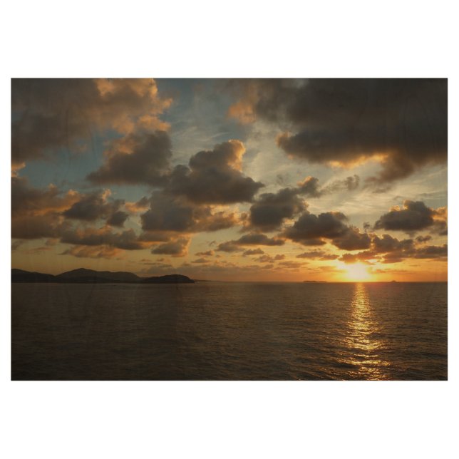 Póster De Madera Amanecer en St. Thomas I Islas Vírgenes Estadounid (Anverso)