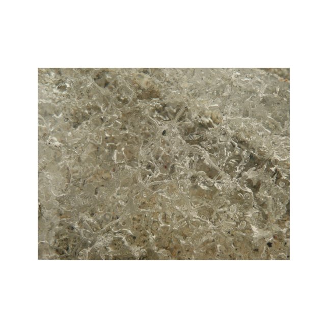 Póster De Madera Textura De La Naturaleza Del Resumen De Hielo Glac (Anverso)