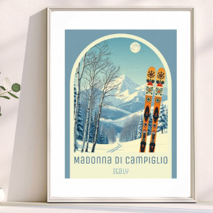 Póster de Madonna di Campiglio Italia Pinzolo Tre