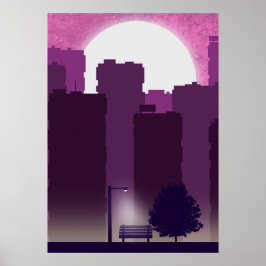 Póster de mañana en la ciudad