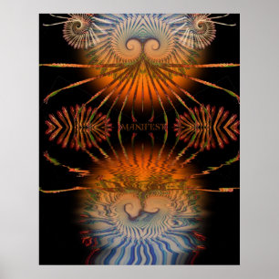 Póster de manifiesto fractal