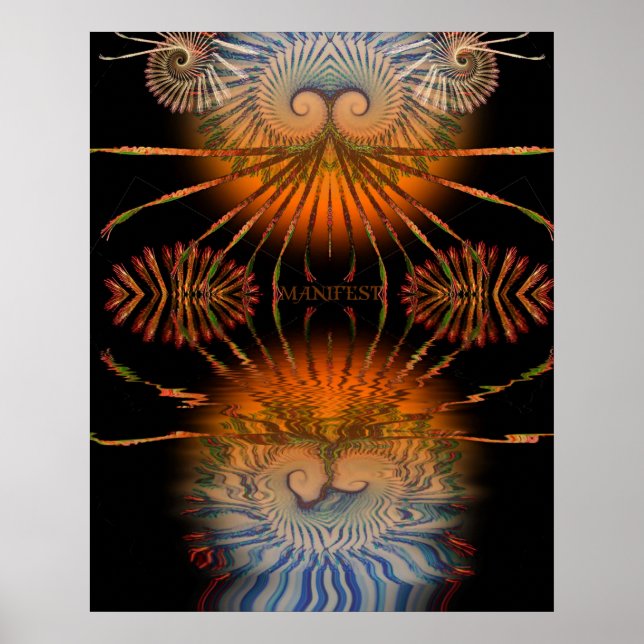 Póster de manifiesto fractal (Frente)