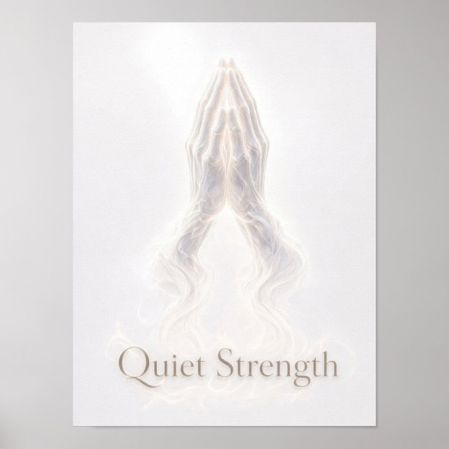 Póster de Manos en Oración (Frente)