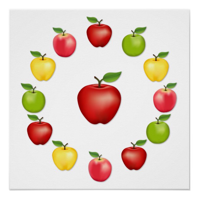 Poster de manzanas (Anverso)