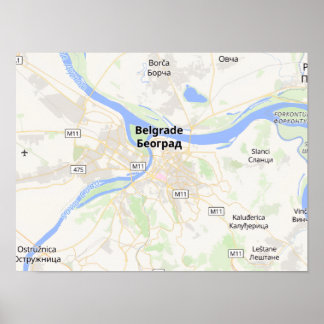 Póster de Mapa Personalizado Paisaje
