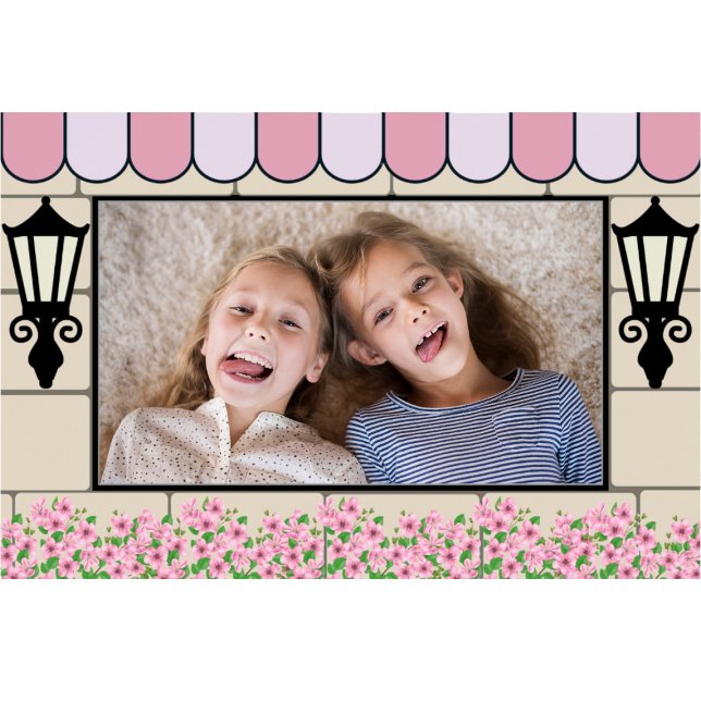 Póster de marco de foto de cumpleaños con tema par (Emily in Paris theme frame)