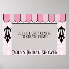 Póster de marco de foto de despedida de soltera pa