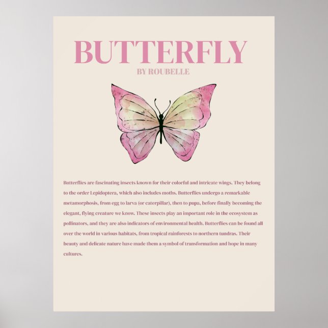 Póster de Mariposa (Frente)