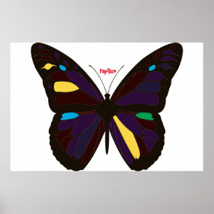 Póster de mariposa
