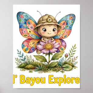 Póster de Mariposa Lil' Bayou Explorers