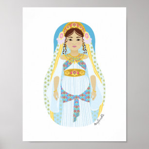 Póster de Matrioshka de la reina Esther judía