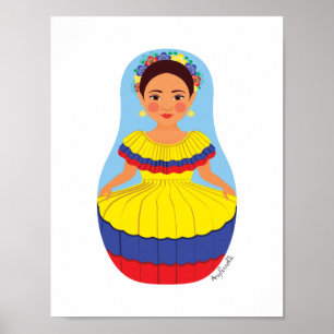 Póster de Matriuska Colombiana