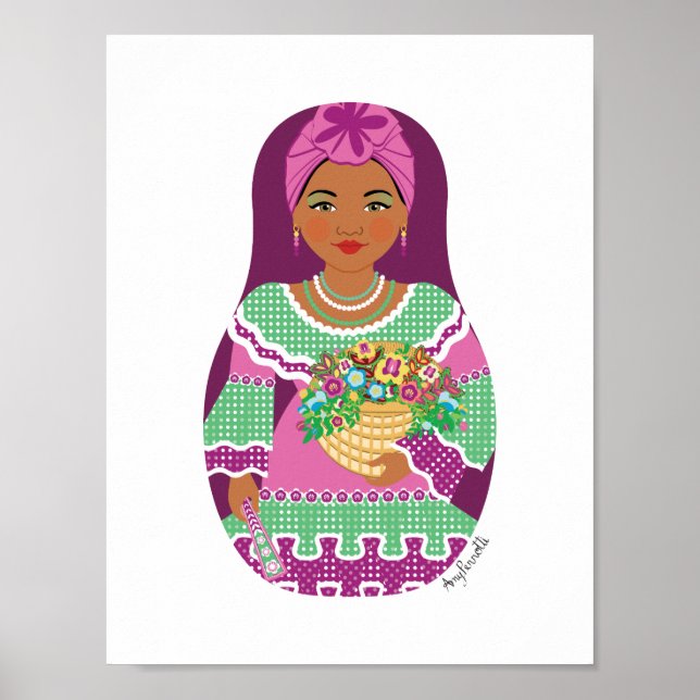 Póster de Matriuska de Violeta Cubana (Frente)