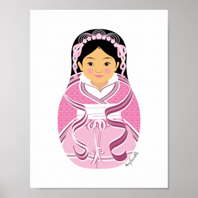 Póster de Matriuska HanFu china (Frente)