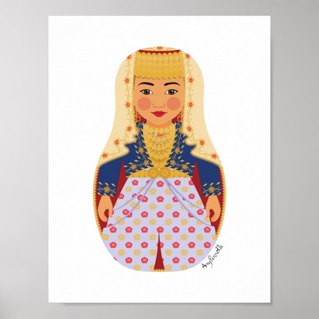 Póster de Matriuska Novia Turca (Frente)