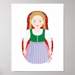 Póster de Matryoshka austríaca