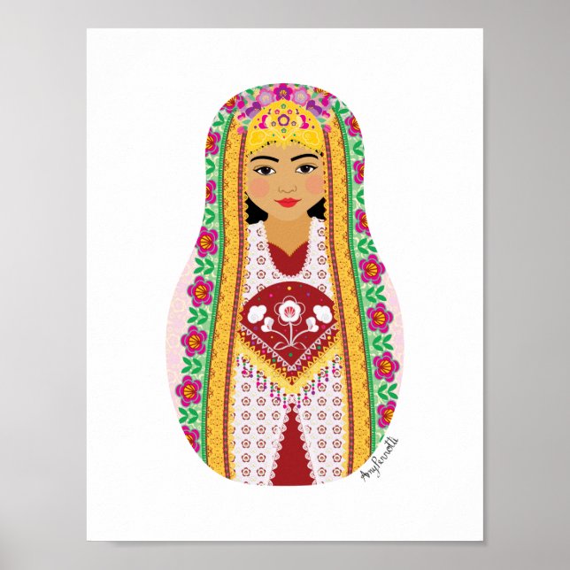 Póster de Matryoshka uzbeka (Frente)