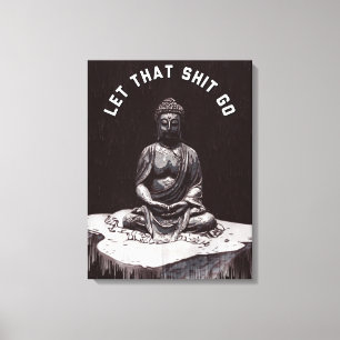 Póster de meditación Deja Eso Ir Arte de pared esp