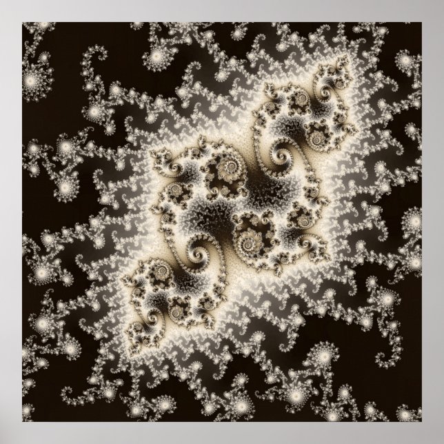 Póster de Medusa Marrón Sepia (Frente)
