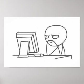 Póster ‏ de meme de tipo informático - Poster