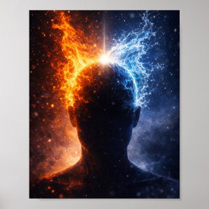 Póster de Mente de Fuego y Agua