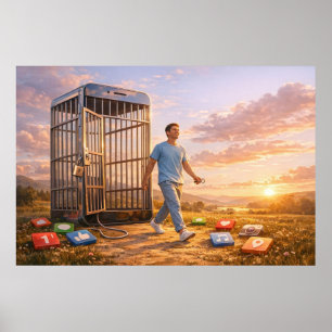 Póster de Mente Desbloqueada en el Amanecer Digita