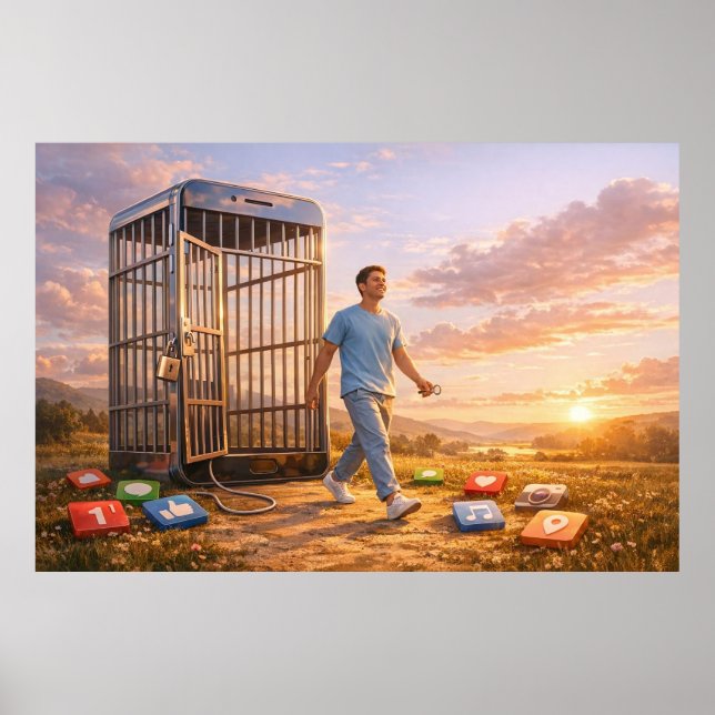 Póster de Mente Desbloqueada en el Amanecer Digita (Frente)