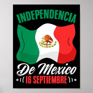 Póster De México 16 Septiembre Independencia Mexicana