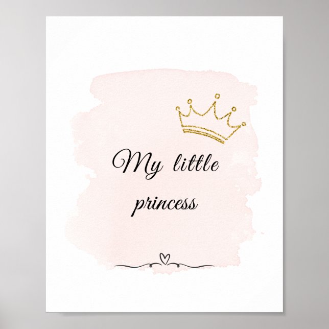 Póster de mi pequeña princesa (Frente)